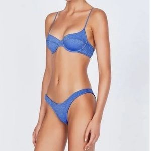 triangle blue sparkly bikini sold out with tags
